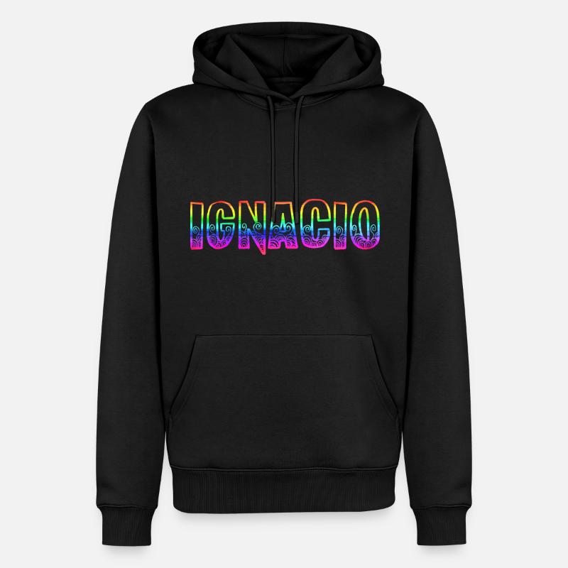 ignacio rs regenbogen - Männer Premium Bio Hoodie - Schwarz