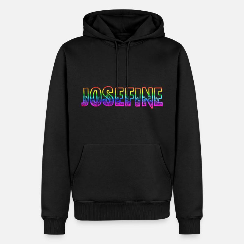 josefine rs regenbogen - Männer Premium Bio Hoodie - Schwarz