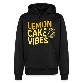 Gâteau au citron vibrateurs Zitronenkuchen - Sweat à capuche Premium bio Homme - noir - Devant - Nico (187cm)