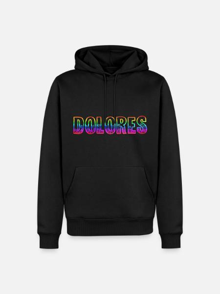 Dolores RS Rainbow - Men’s Premium Organic Hoodie - black