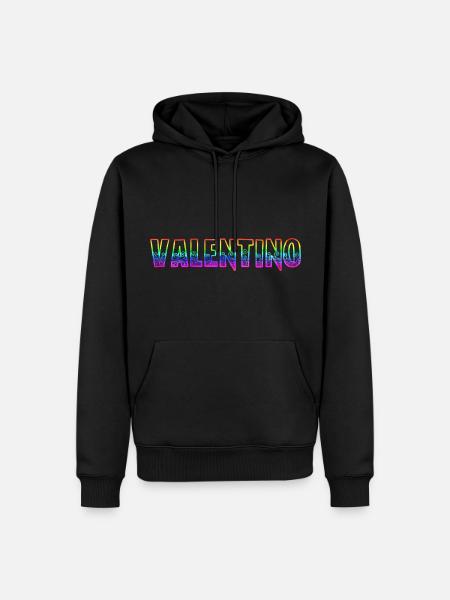 valentino rs rainbow - Men’s Premium Organic Hoodie - black