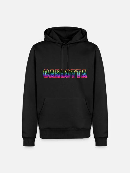 carlotta rs rainbow - Men’s Premium Organic Hoodie - black