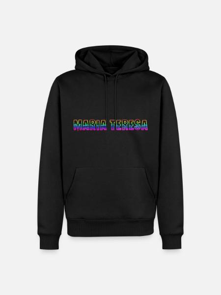 Maria Teresa RS Rainbow - Men’s Premium Organic Hoodie - black