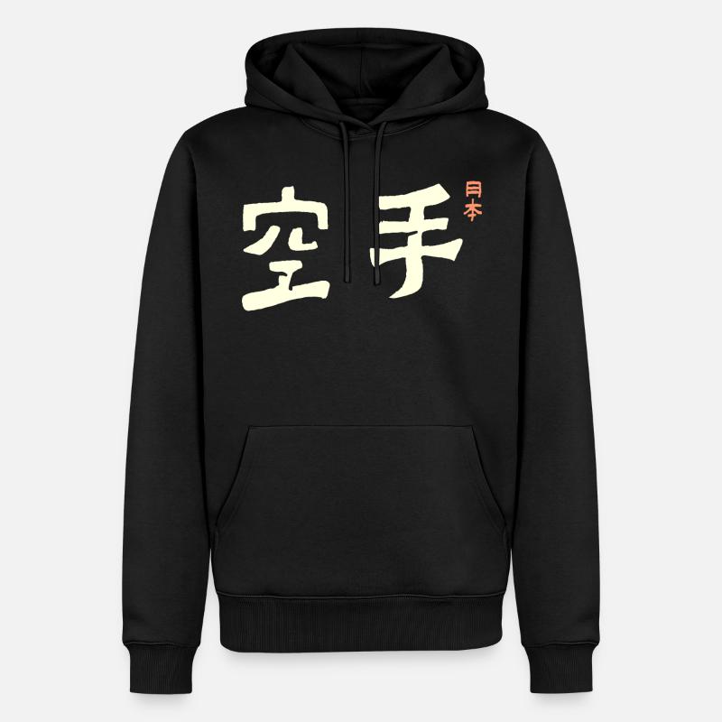 Karate Japan - Männer Premium Bio Hoodie - Schwarz