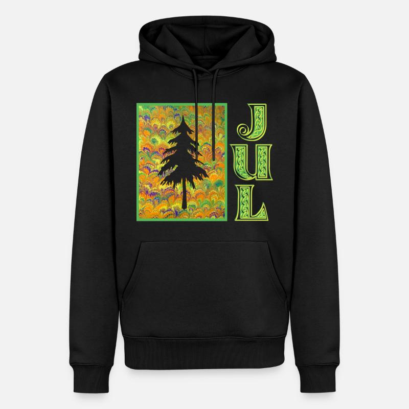 jul e 258 - Männer Premium Bio Hoodie - Schwarz