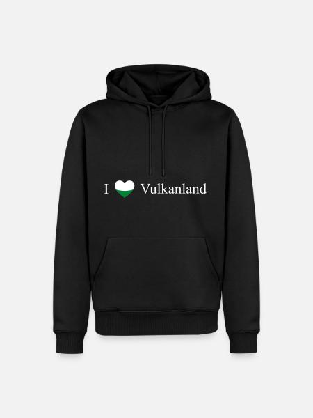 Steiermark Herz Vulkanland weiß - Männer Premium Bio Hoodie -