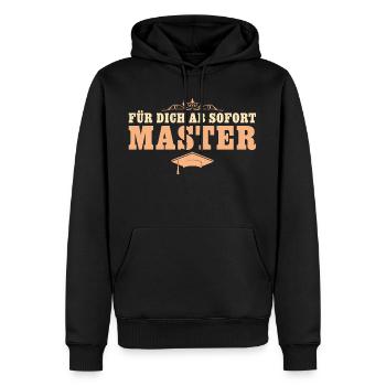 Masterprüfung Studium Abschluss Master - Männer Premium Bio Hoodie - Schwarz - Vorne - Nico (187cm)