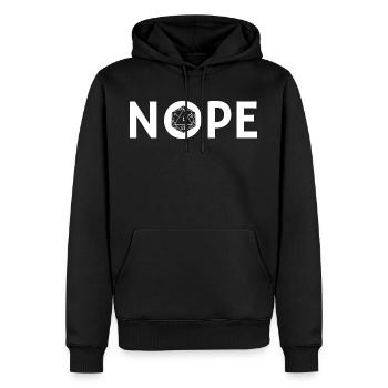Nope RPG - Sweat à capuche Premium bio Homme - noir - Devant - Nico (187cm)