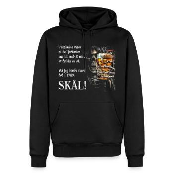 Død i 1789 - Herre Premium økologisk hoodie - sort - Foran - Nico (187cm)