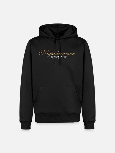 Nightdreamers logo Fluomas - Men’s Premium Organic Hoodie - black