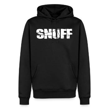 Snuff - Men’s Premium Organic Hoodie - black - Front - Nico (187cm)