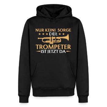 Trompeter Musiker Blasinstrument Kapelle - Männer Premium Bio Hoodie - Schwarz - Vorne - Nico (187cm)