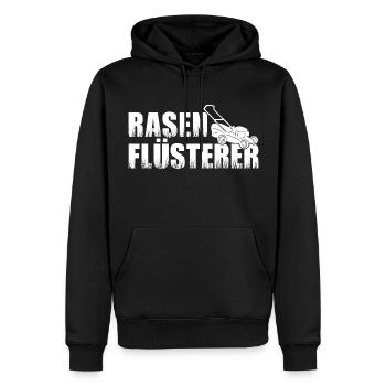 Rasenflüsterer Rasenmäher Rasen mähen Rasenpfleger - Männer Premium Bio Hoodie - Schwarz - Vorne - Nico (187cm)