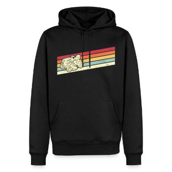 Rasenmäher Rasentraktor Aufsitzmäher Rasen mähen - Männer Premium Bio Hoodie - Schwarz - Vorne - Nico (187cm)