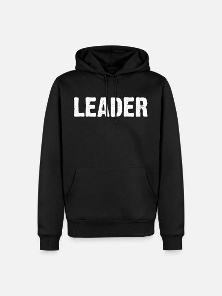 Leader - Men’s Premium Organic Hoodie - black