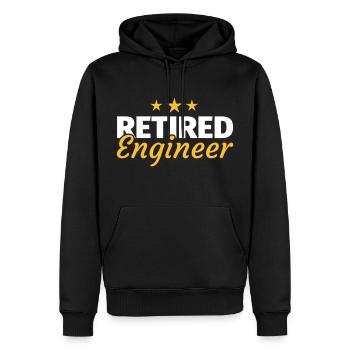 Ingenieur Rente Ruhestand - Männer Premium Bio Hoodie - Schwarz - Vorne - Nico (187cm)