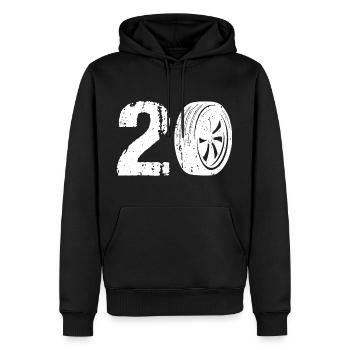 20 Auto Motorsport - Sweat à capuche Premium bio Homme - noir - Devant - Nico (187cm)