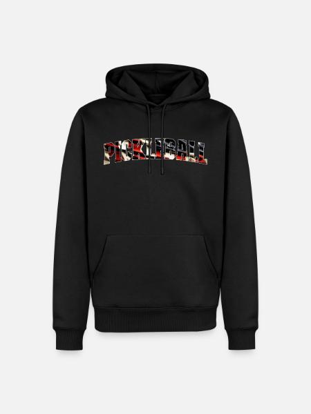 American Flag Pickleball - Men’s Premium Organic Hoodie - black