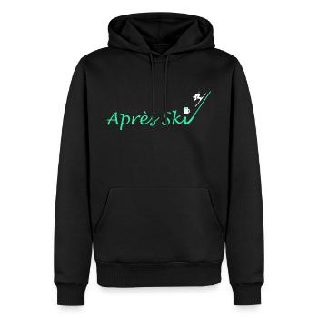 Skier Après Ski - Men’s Premium Organic Hoodie - black - Front - Nico (187cm)