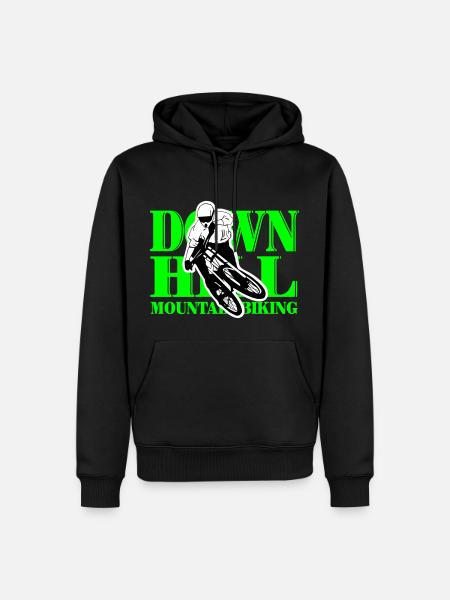Downhill - Mountainbiking - Men’s Premium Organic Hoodie - black