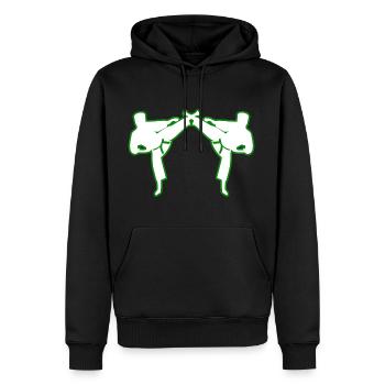 Karaté Temps Libre Cadeau Karatéka - Sweat à capuche Premium bio Homme - noir - Devant - Nico (187cm)