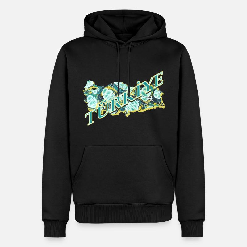 Türkiye écrivant E 241 - Sweat à capuche Premium bio Homme - noir