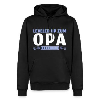 Werdender Opa Schwangerschaftsverkündung - Männer Premium Bio Hoodie - Schwarz - Vorne - Nico (187cm)