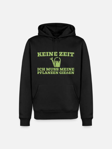 Gärtnern Pflanzen Gießen Gärtner - Männer Premium Bio Hoodie - Schwarz
