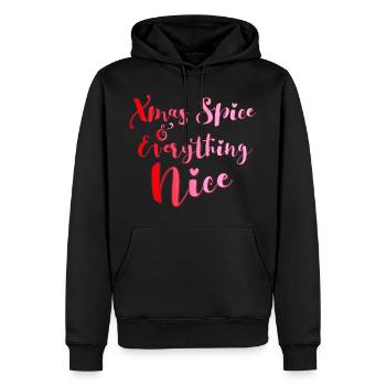 Christmas fragrance xmas spice saying funny gift - Men’s Premium Organic Hoodie - black - Front - Nico (187cm)