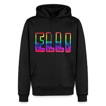 elli rs rainbow - Men’s Premium Organic Hoodie - black - Front - Nico (187cm)
