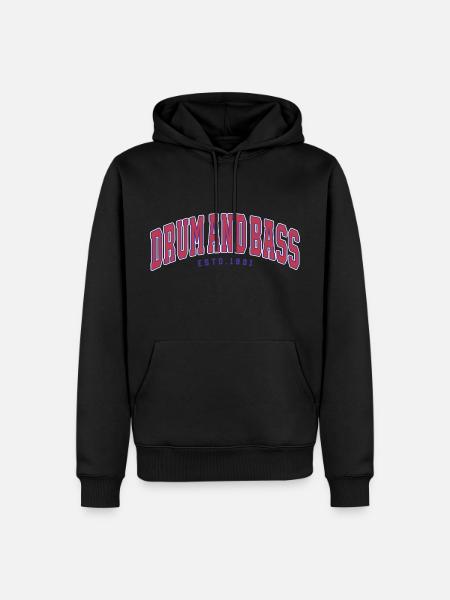 Drum And Bass Jersey - Men’s Premium Organic Hoodie - black