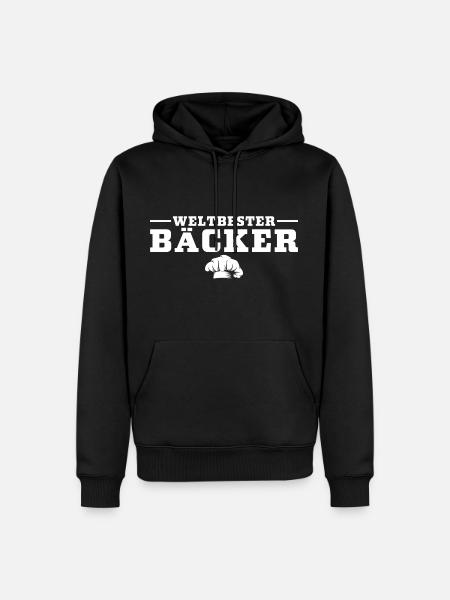 Hobbybäcker Weltbester Bäcker Geschenk - Männer Premium Bio Hoodie - Schwarz