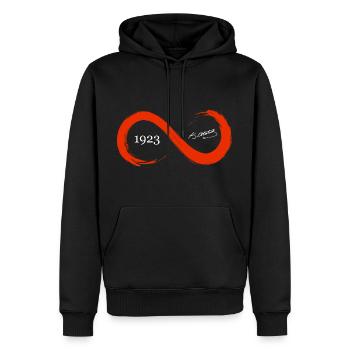 Atatürk 1923 Cumhuriyet Atatürk Unterschrift - Männer Premium Bio Hoodie - Schwarz - Vorne - Nico (187cm)