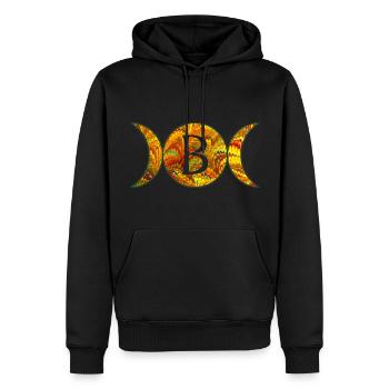 mondphasen e 38 b - Männer Premium Bio Hoodie - Schwarz - Vorne - Nico (187cm)