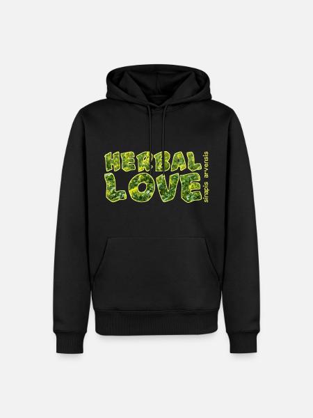 herbal love ackersenf - Männer Premium Bio Hoodie - Schwarz