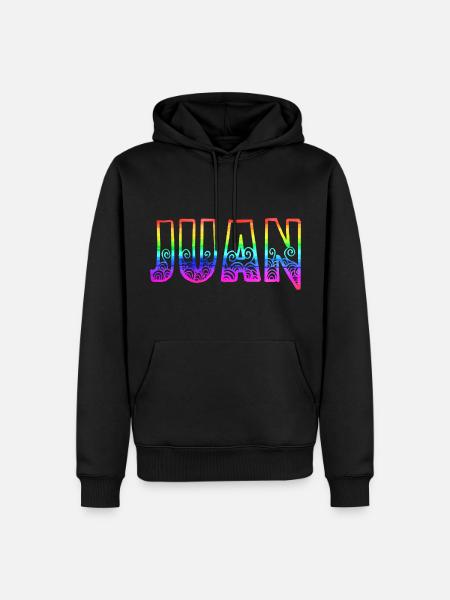 Juan RS Rainbow - Men’s Premium Organic Hoodie - black