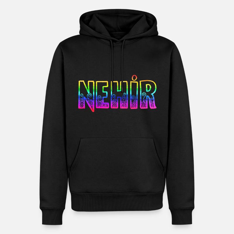 nehir rs regenbogen - Männer Premium Bio Hoodie - Schwarz