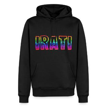 Ireland Rainbow - Men’s Premium Organic Hoodie - black - Front - Nico (187cm)