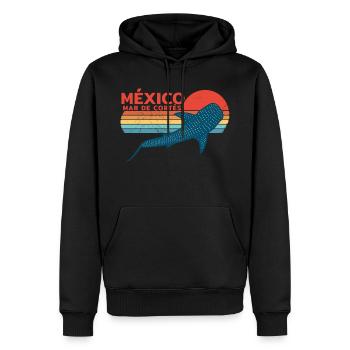 Mexiko Walhai - Männer Premium Bio Hoodie - Schwarz - Vorne - Nico (187cm)