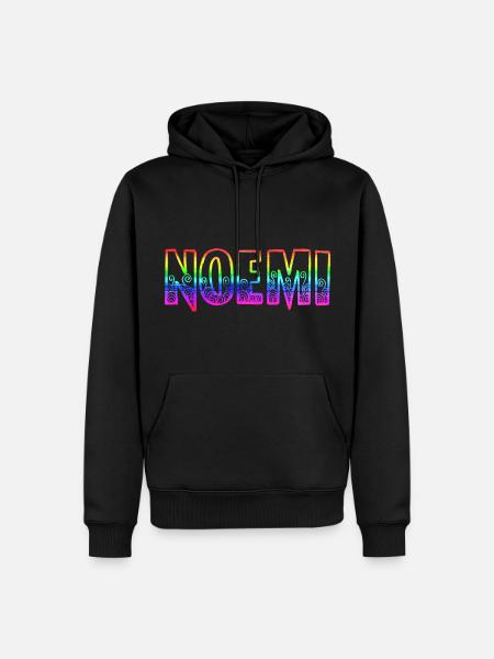 noemi rs rainbow - Men’s Premium Organic Hoodie - black