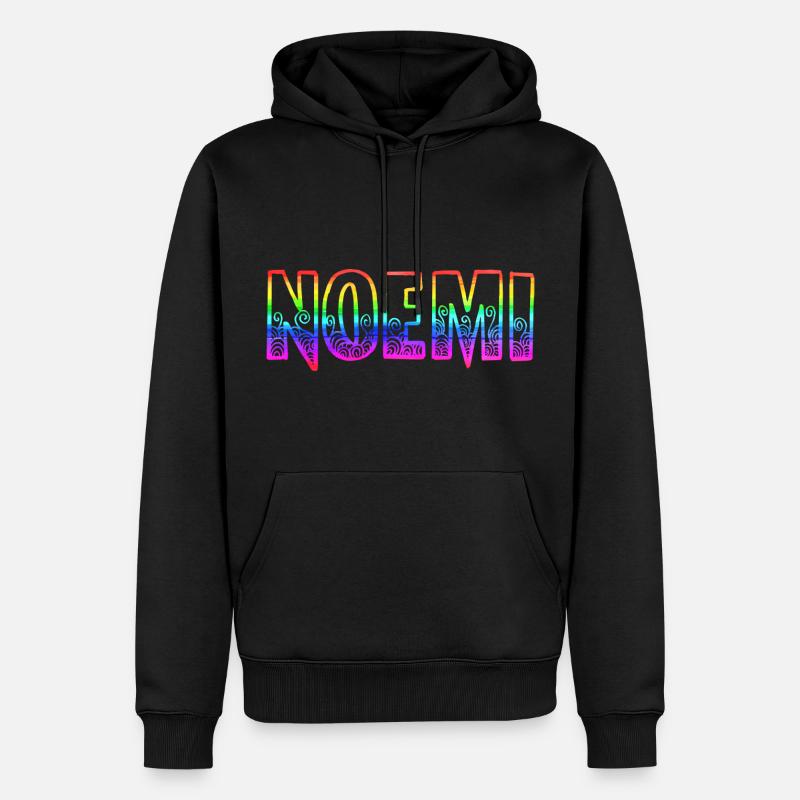 noemi rs regenbogen - Männer Premium Bio Hoodie - Schwarz