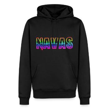 navas rs regenbogen - Männer Premium Bio Hoodie - Schwarz - Vorne - Nico (187cm)