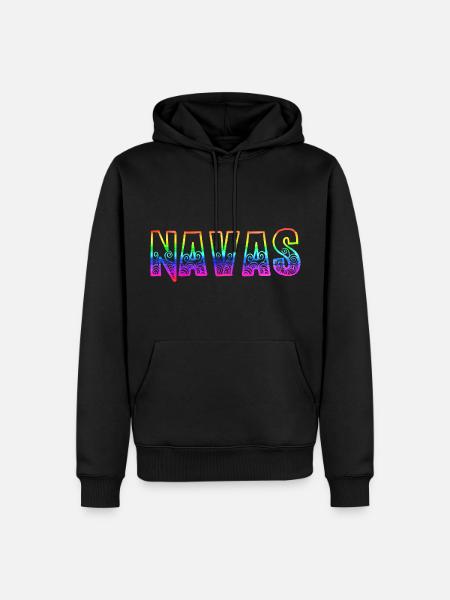 navas rs regenbogen - Männer Premium Bio Hoodie - Schwarz