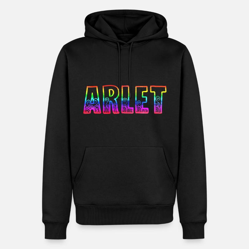 arlet rs arc-en-ciel - Sweat à capuche Premium bio Homme - noir