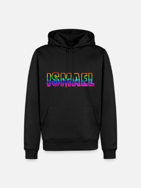 Ismael RS Rainbow - Men’s Premium Organic Hoodie - black