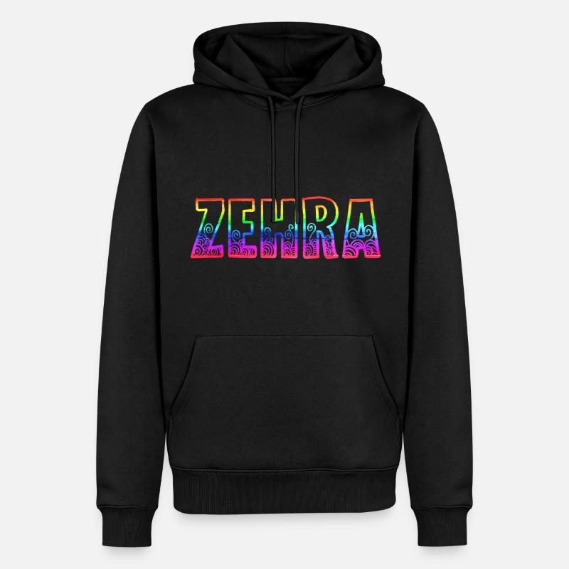 zehra rs regenbogen - Männer Premium Bio Hoodie - Schwarz