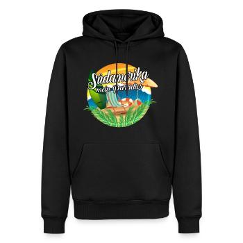 Südamerika - mein Paradies - Männer Premium Bio Hoodie - Schwarz - Vorne - Nico (187cm)