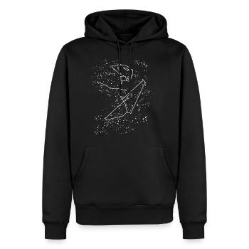 MTB KONSTELLATION - Männer Premium Bio Hoodie - Schwarz - Vorne - Nico (187cm)