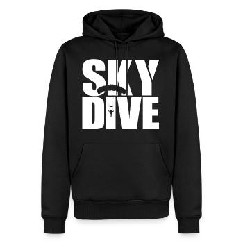 Fallschirmspringen - Fallschirmspringen - Männer Premium Bio Hoodie - Schwarz - Vorne - Nico (187cm)