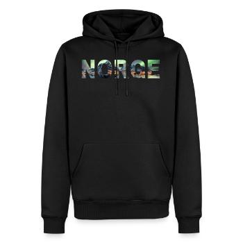 norvège norge norvégien norvégien - Sweat à capuche Premium bio Homme - noir - Devant - Nico (187cm)